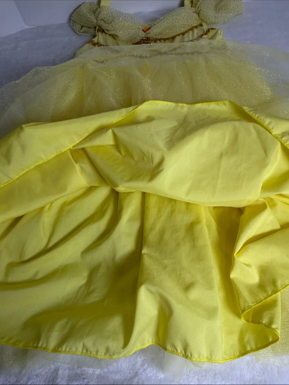 SHEIN Beuty Yellow Princess Tulle Costume Dress for Kids Size 7